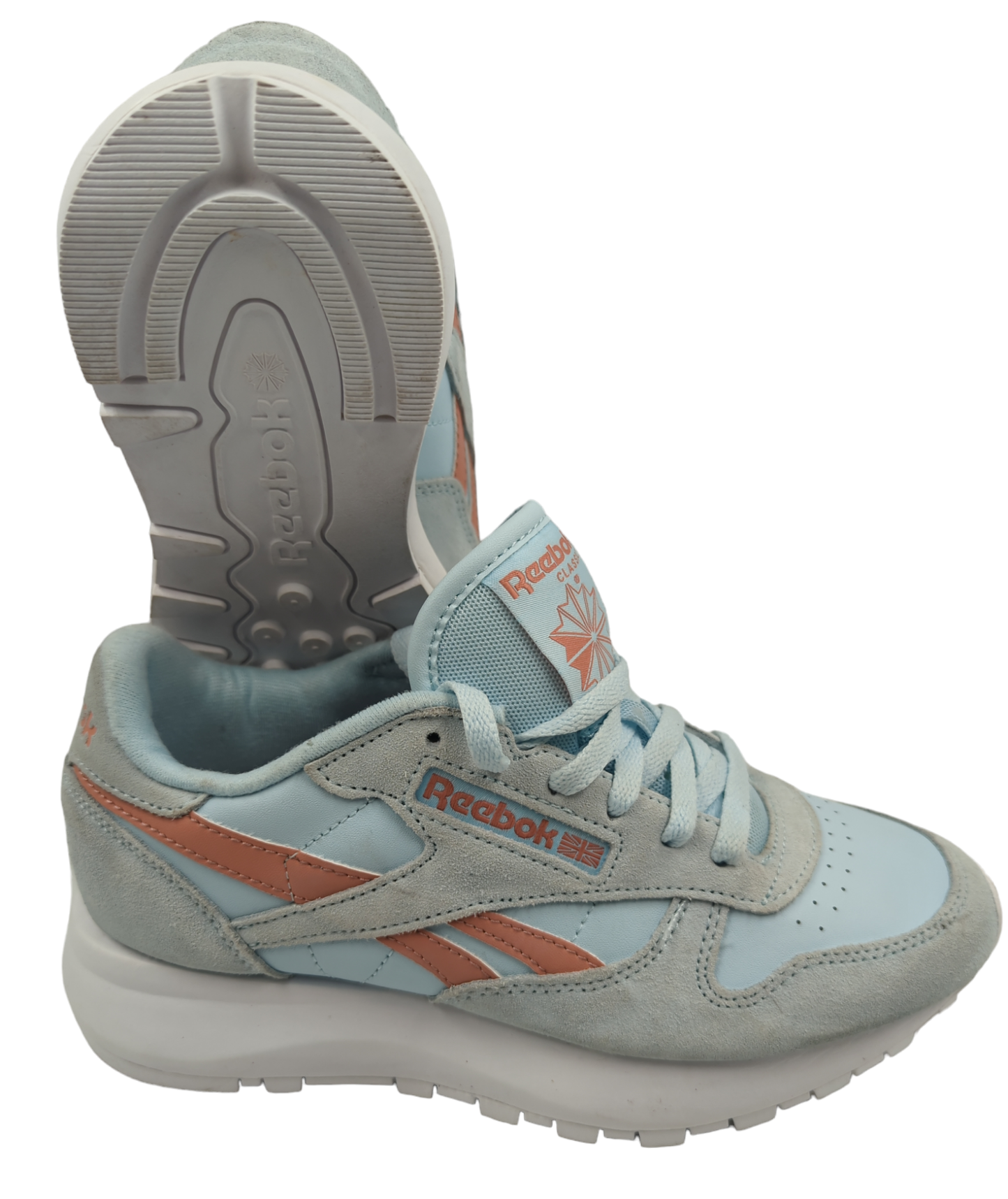 Reebok Classic Leather Casual / Sport Azul / Blanco No 23.5
