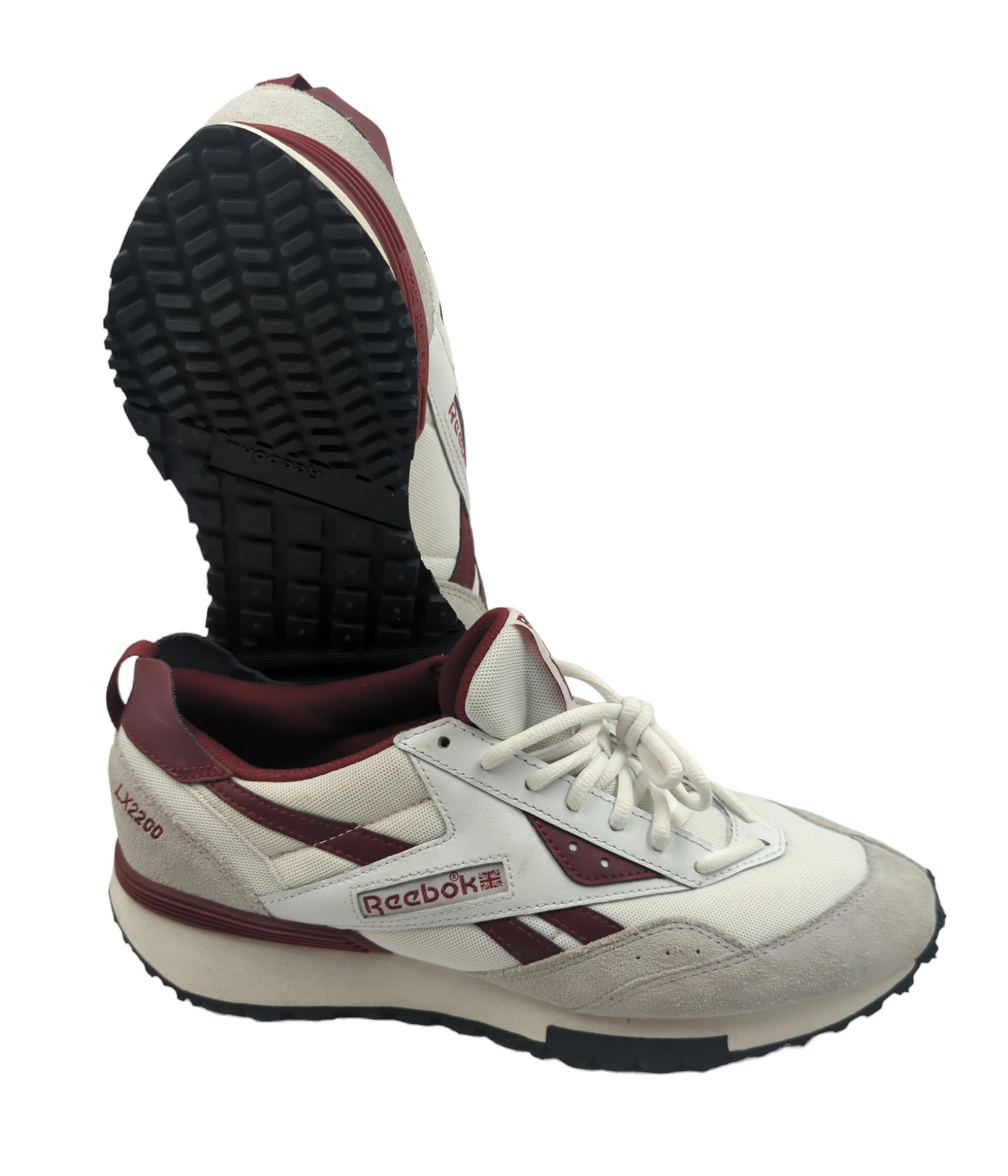 Reebok LX2200 Running / Training / Casual Blanco / Vino No 28.5