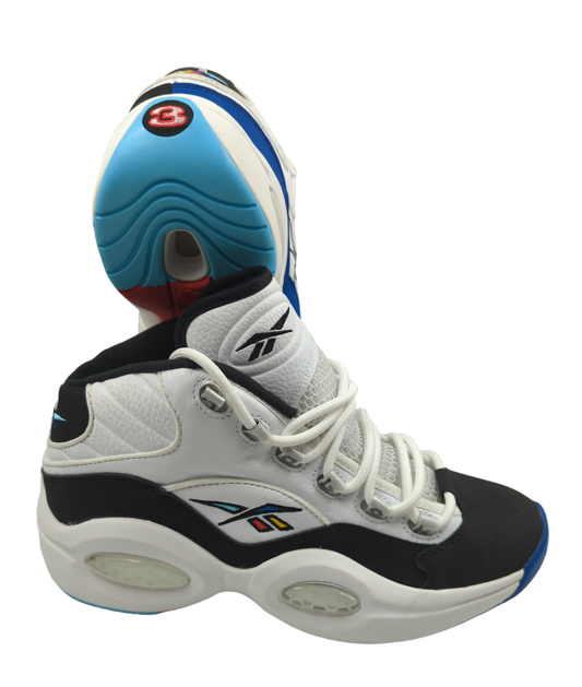 Reebok Question Mid Iverson Basketball Blanco / Negro / Azul No 27
