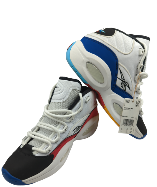 Reebok Question Mid Iverson Basketball Blanco / Negro / Azul No 27