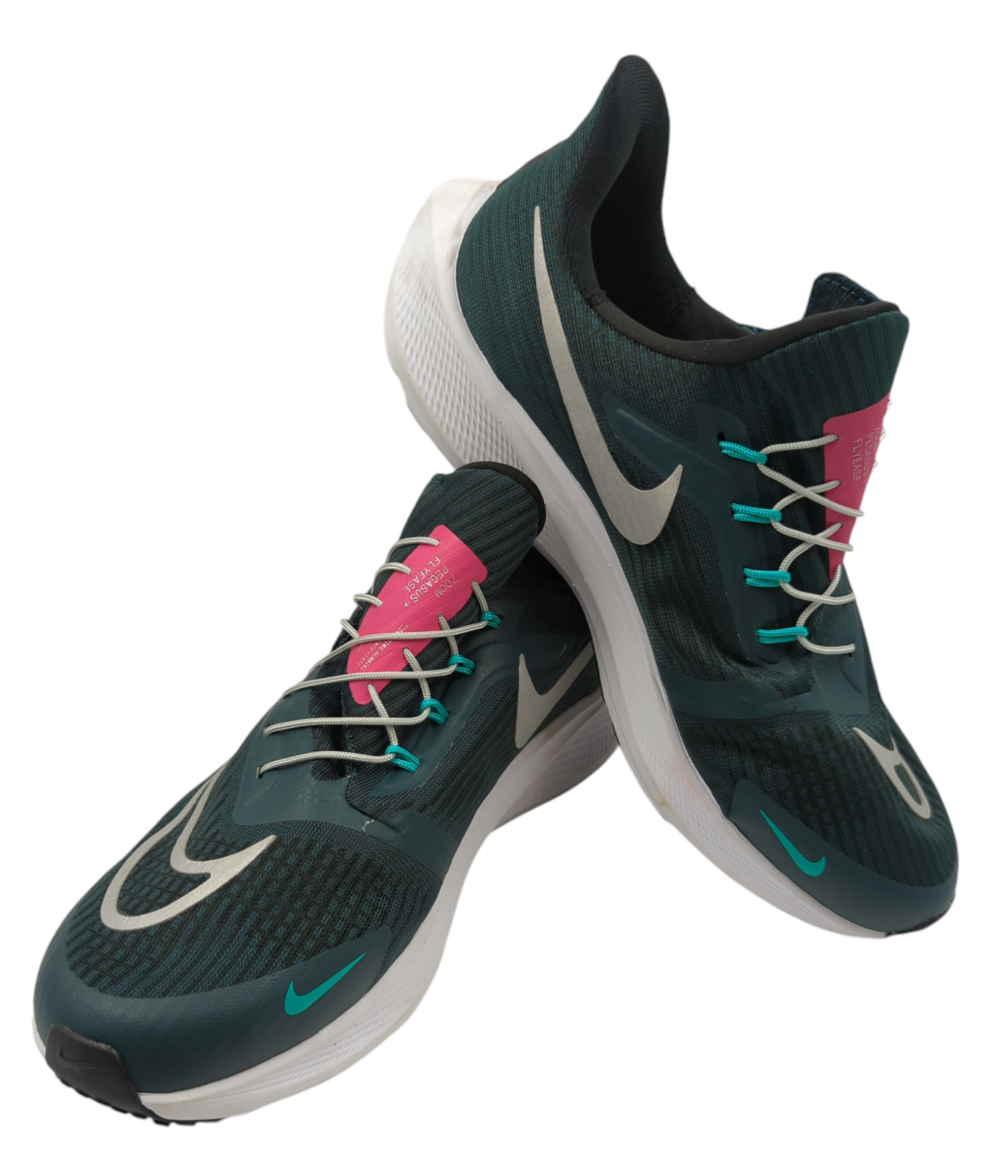 Nike Pegasus Flyese Running / Training Verde Oscuro / Blanco No 26.5