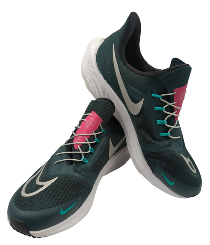 Nike Pegasus Flyese Running / Training Verde Oscuro / Blanco No 26.5