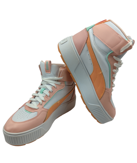 Puma Karmen Rebelle Bota Casual Blanco / Rosa / Naranja No 24