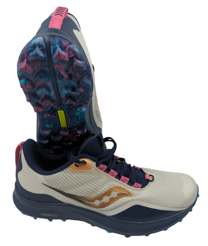 Sauncony Peregrine 12 Trail Running Pro Azul / Gris / Dorado No 25