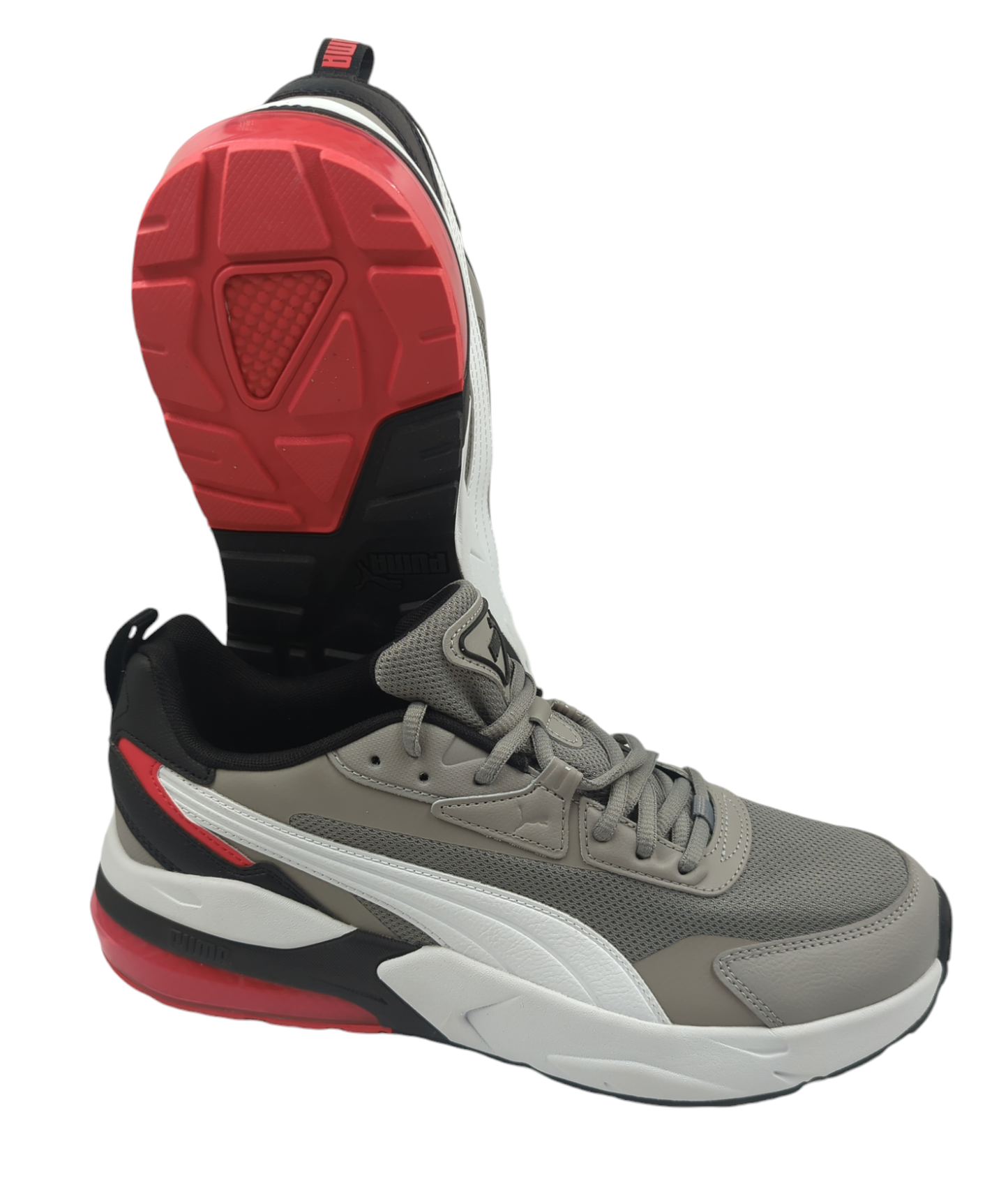 Puma Vis2k Running / Training Gel Gris / Blanco / Rojo No 28