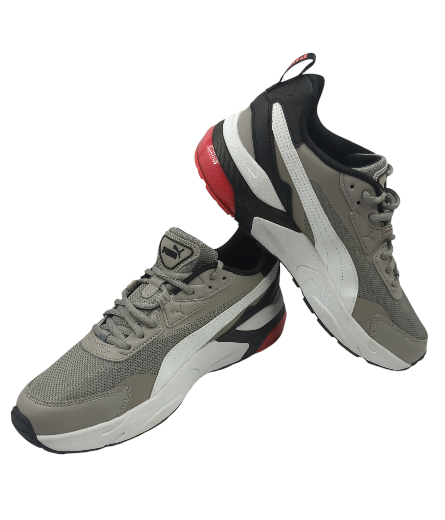 Puma Vis2k Running / Training Gel Gris / Blanco / Rojo No 28