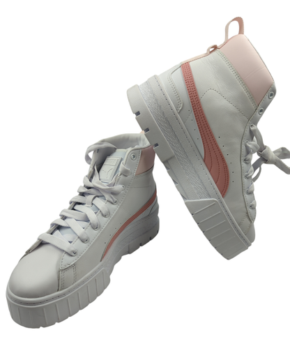 Puma Mayze Mid Bota Casual Blanco / Rosa No 24.5