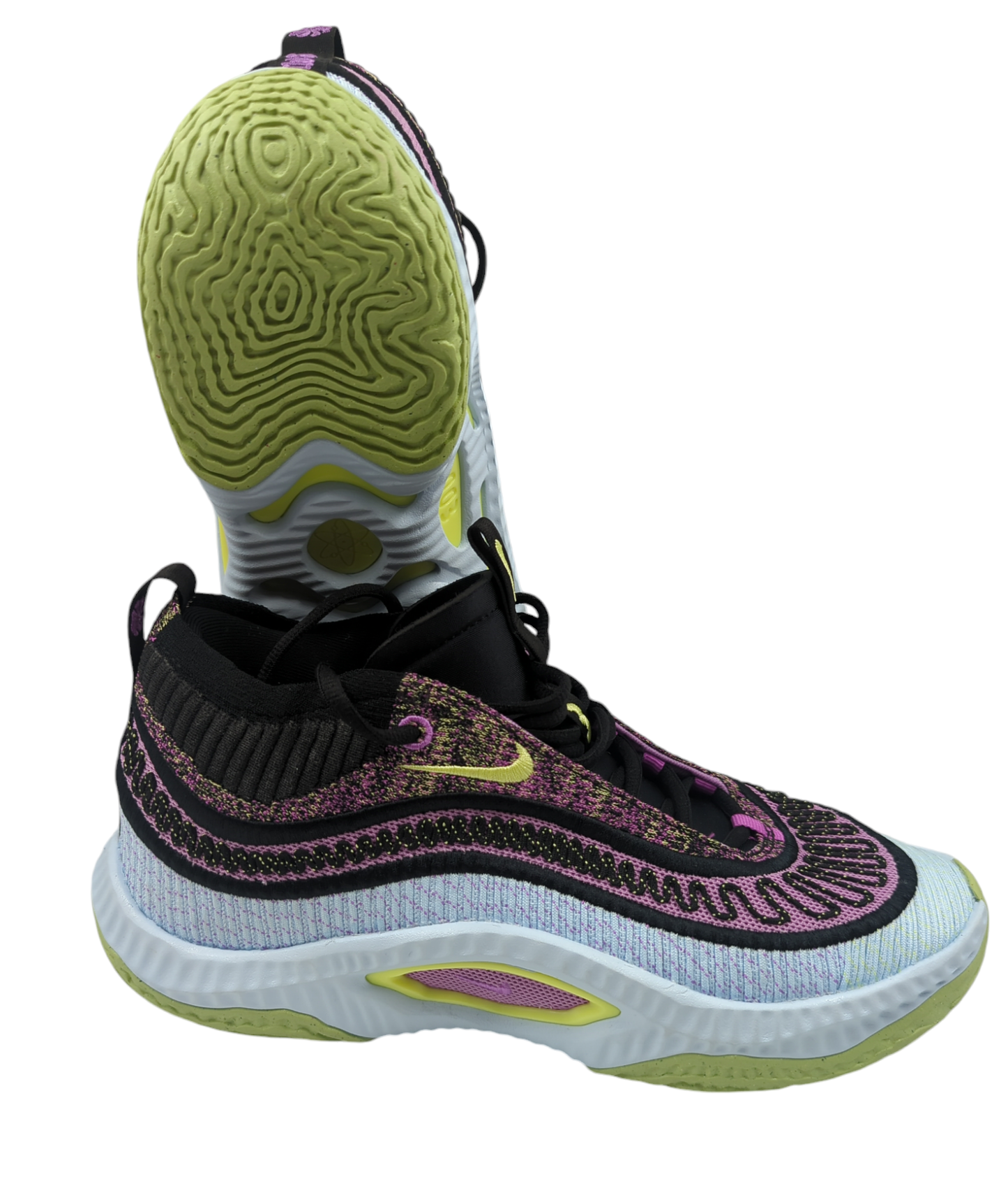 Nike Cosmic Unity 3 Basketball Bordado Morado / Azul / Verde No 27.5