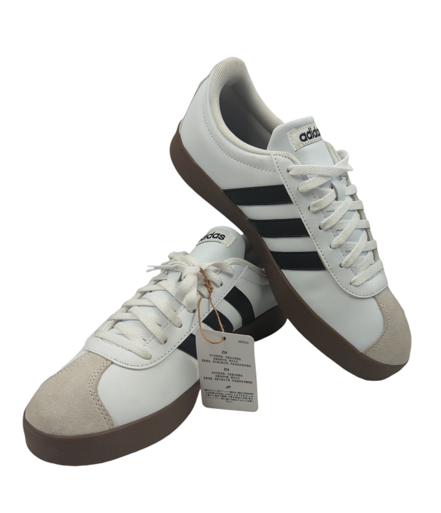 Adidas Court Casual Blanco/ Cafe / Negro No 26