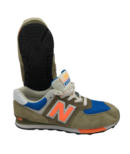 New Balance 574 Casual / Training Gris / Naranja / Azul No 24