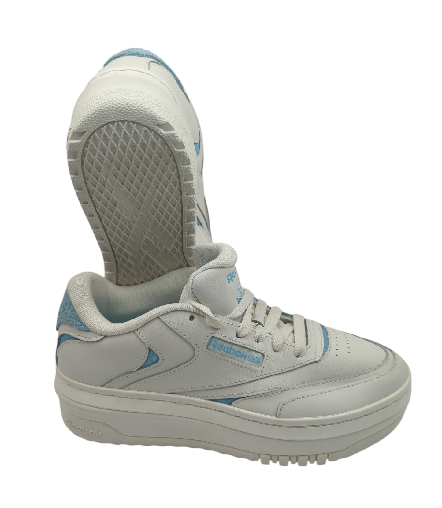 Reebok Club C Extra Plataforma Beige / Azul No 25
