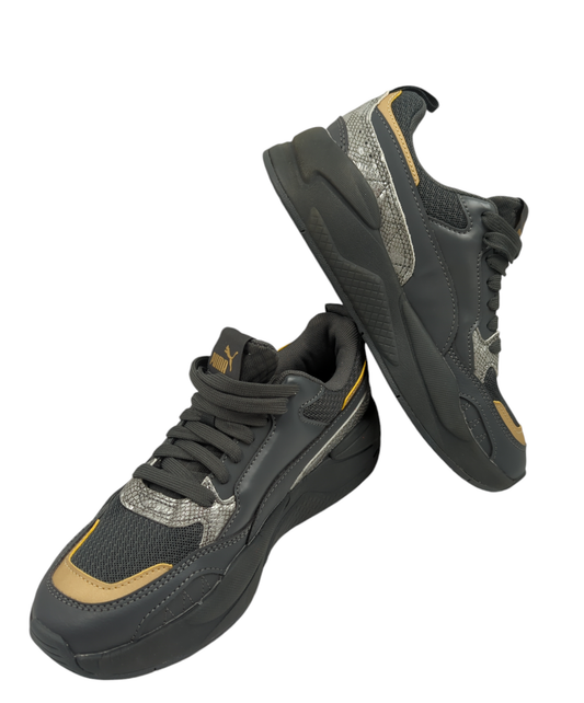 Puma Xray Square Training Gris Oscuro / Plata / Dorado No 22.5