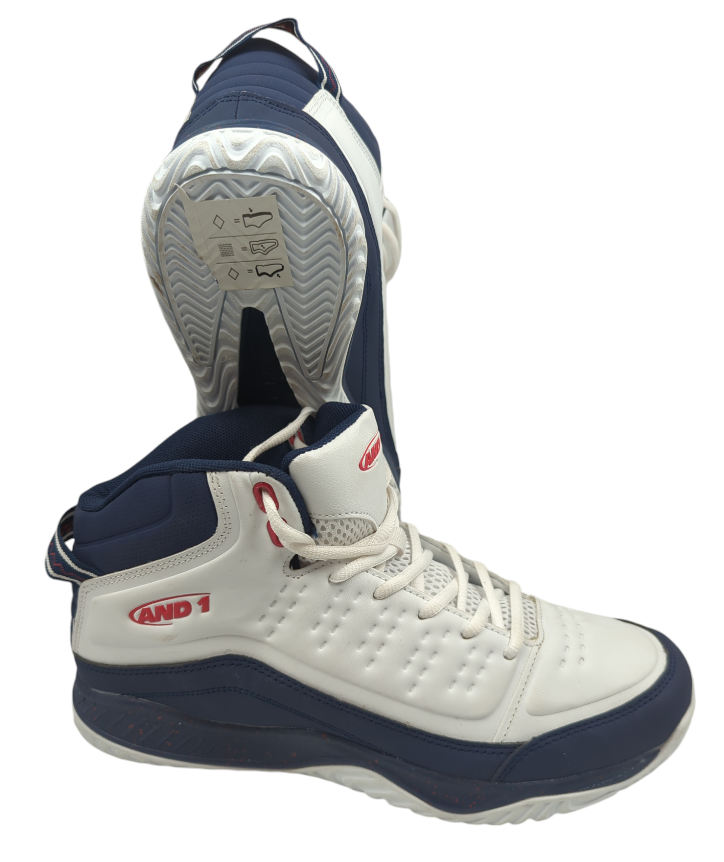 And 1 Basketball High Blanco / Azul No 28