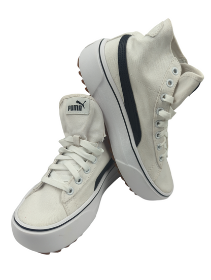 Puma Kaia Mid Bota Lona Plataforma Casual Blanco / Negro No 22.5