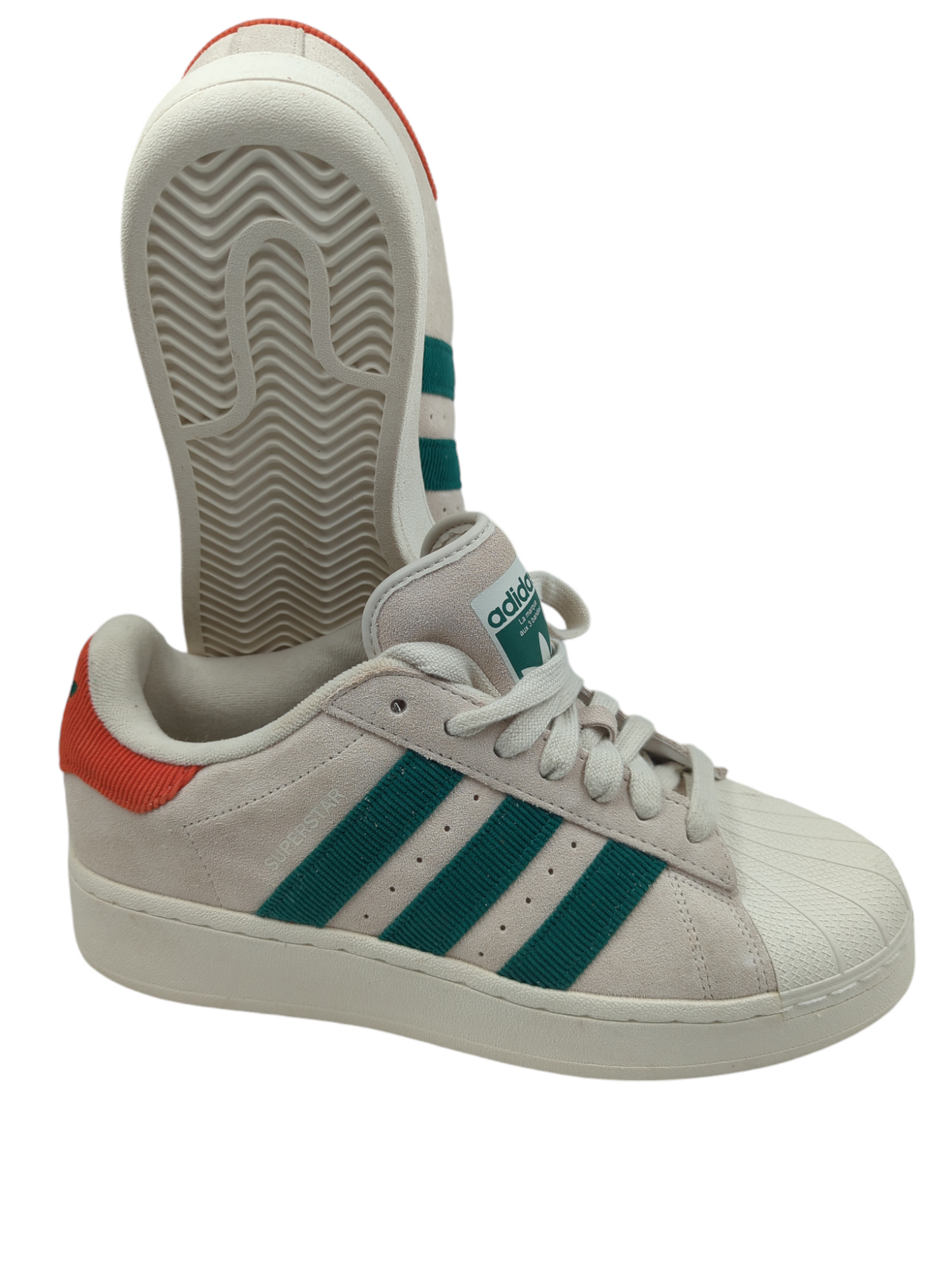 Adidas Superstar XLG Casual Beige / Verde / Naranja No 27.5