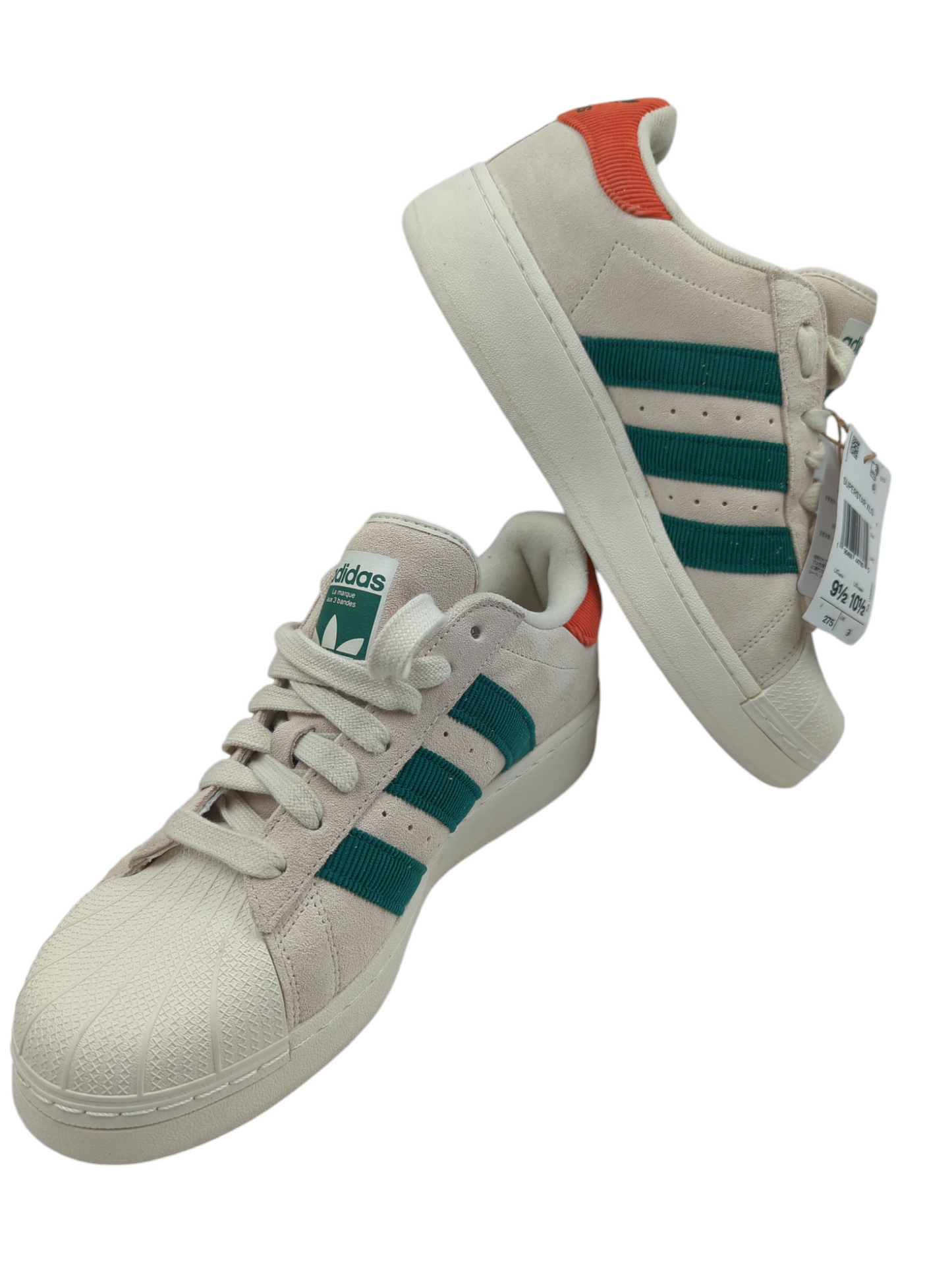 Adidas Superstar XLG Casual Beige / Verde / Naranja No 27.5