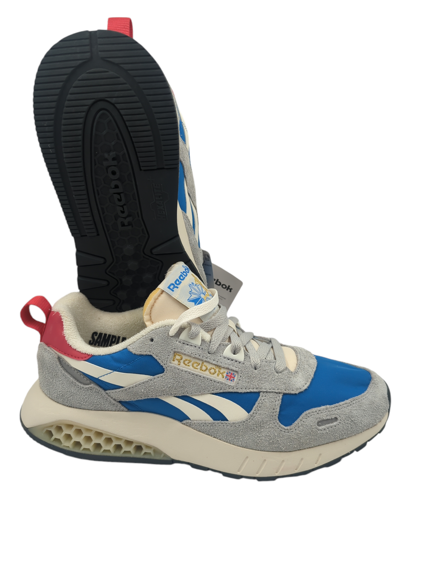 Reebok Classic Leather Hexalite Running / Casual / Training Gris / Azul No 27