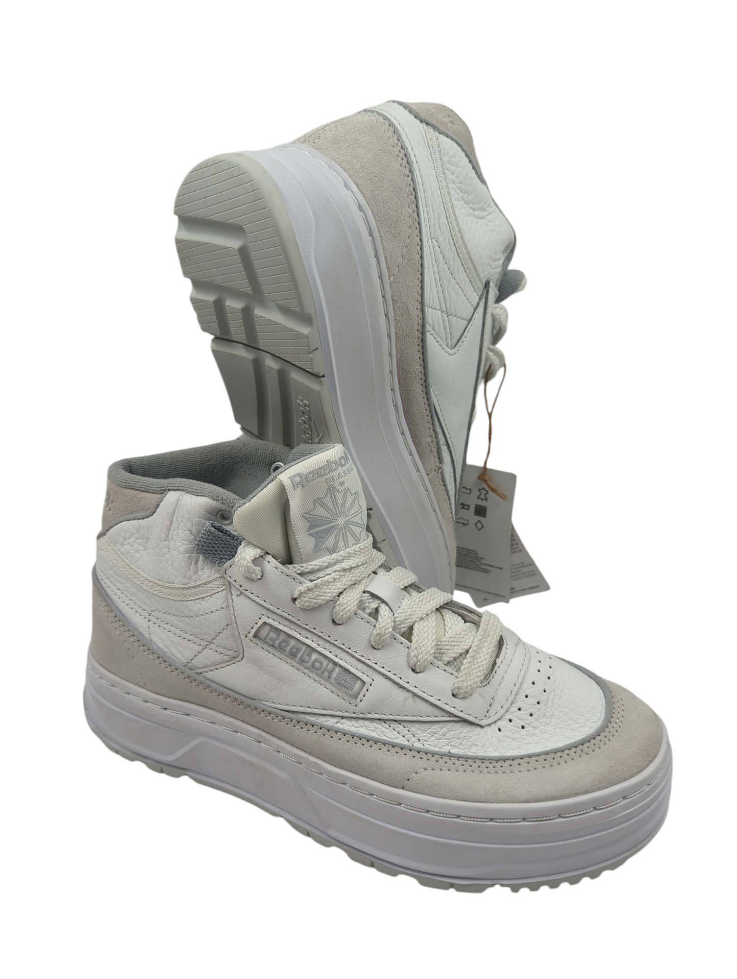 Reebok Club C Geo Mid Bota Casual Piel / Blanco No 24.5
