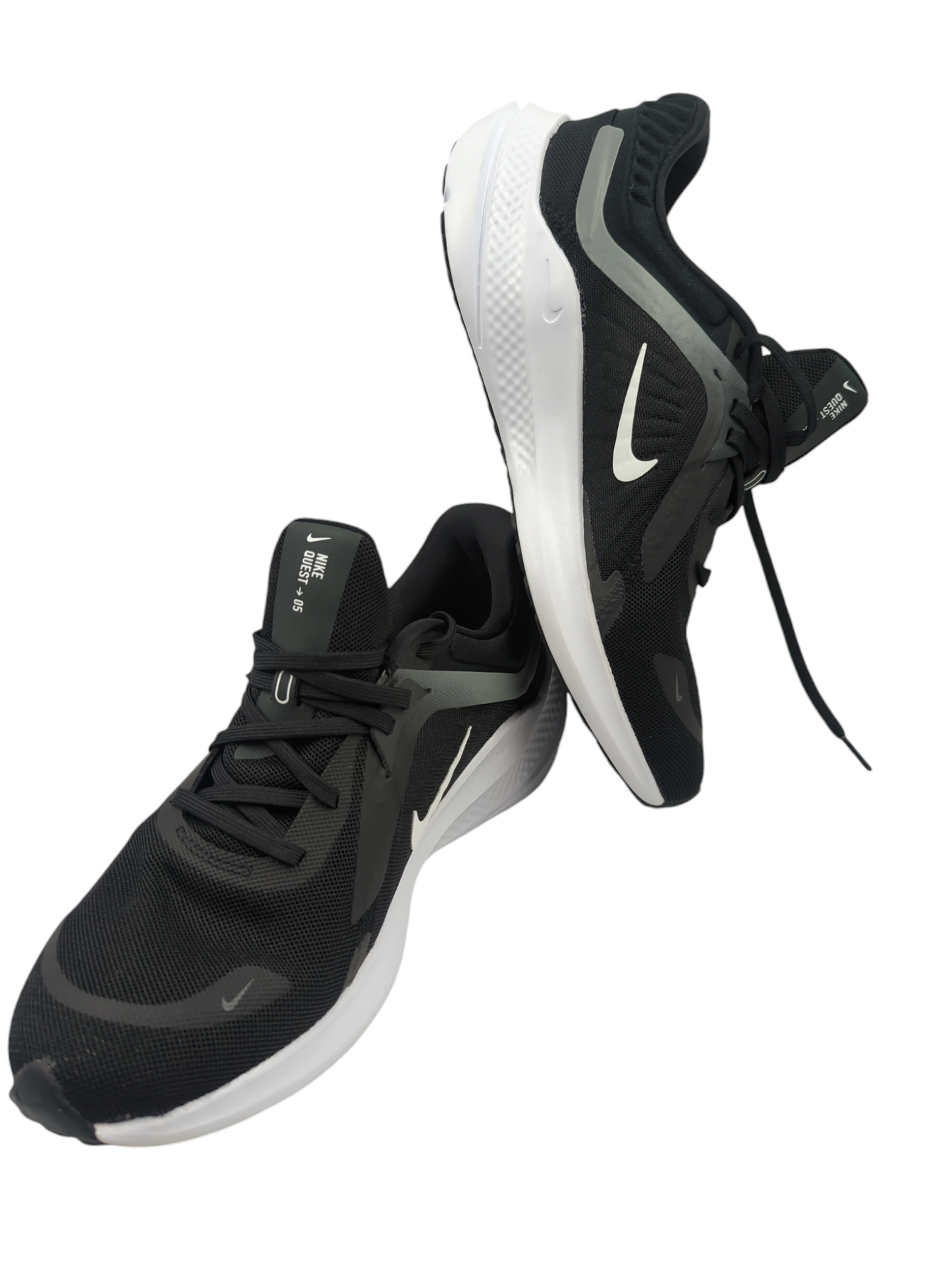 Nike Quest 05 Running/ Training Negro / Blanco No 25.5
