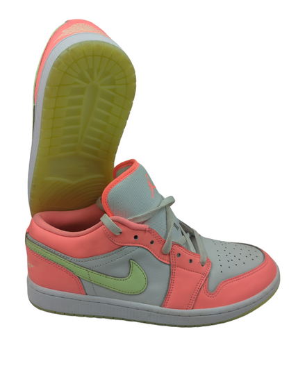 Nike Air Jordan Low 1 SE Casual Blanco / Rosa Intenso / Verde No 27
