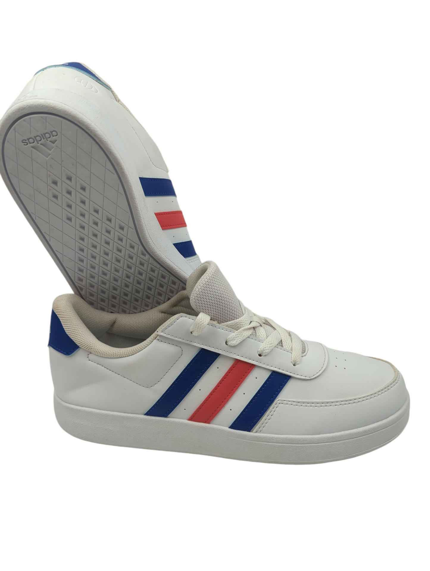 Adidas Breaknet Casual Blanco / Lineas Rojo Azul No 26