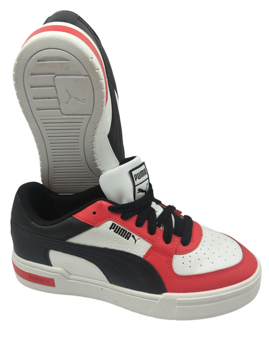 Puma Caven Pro Casual Piel Negro / Rojo / Blanco No 27