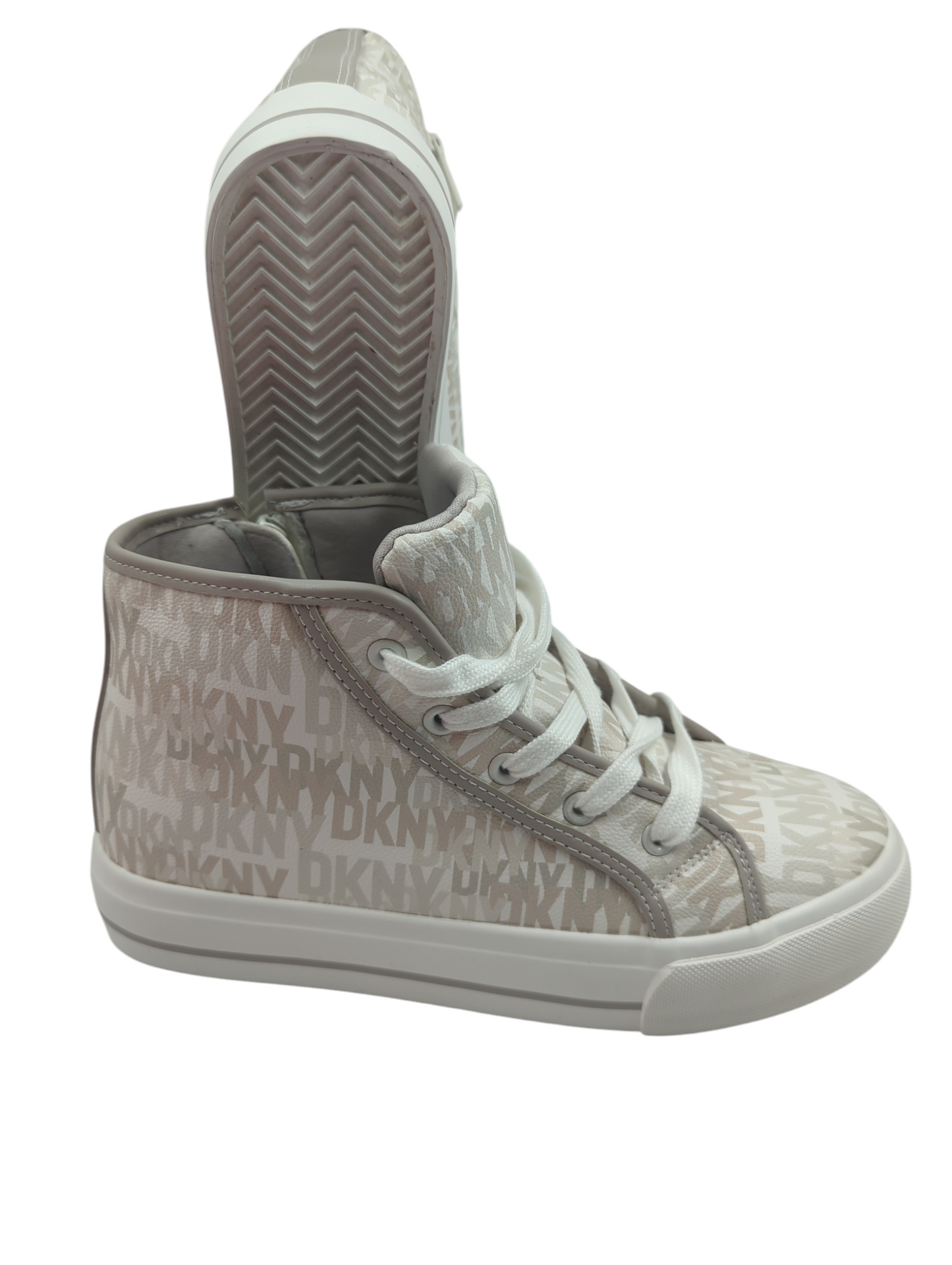 DKNY Bota Casual Gris / Blanco No 23.5