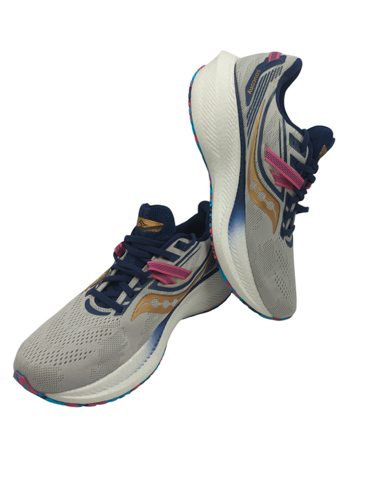 Saucony Triumph 20 Running Pro Gris / Azul / Dorado No 26