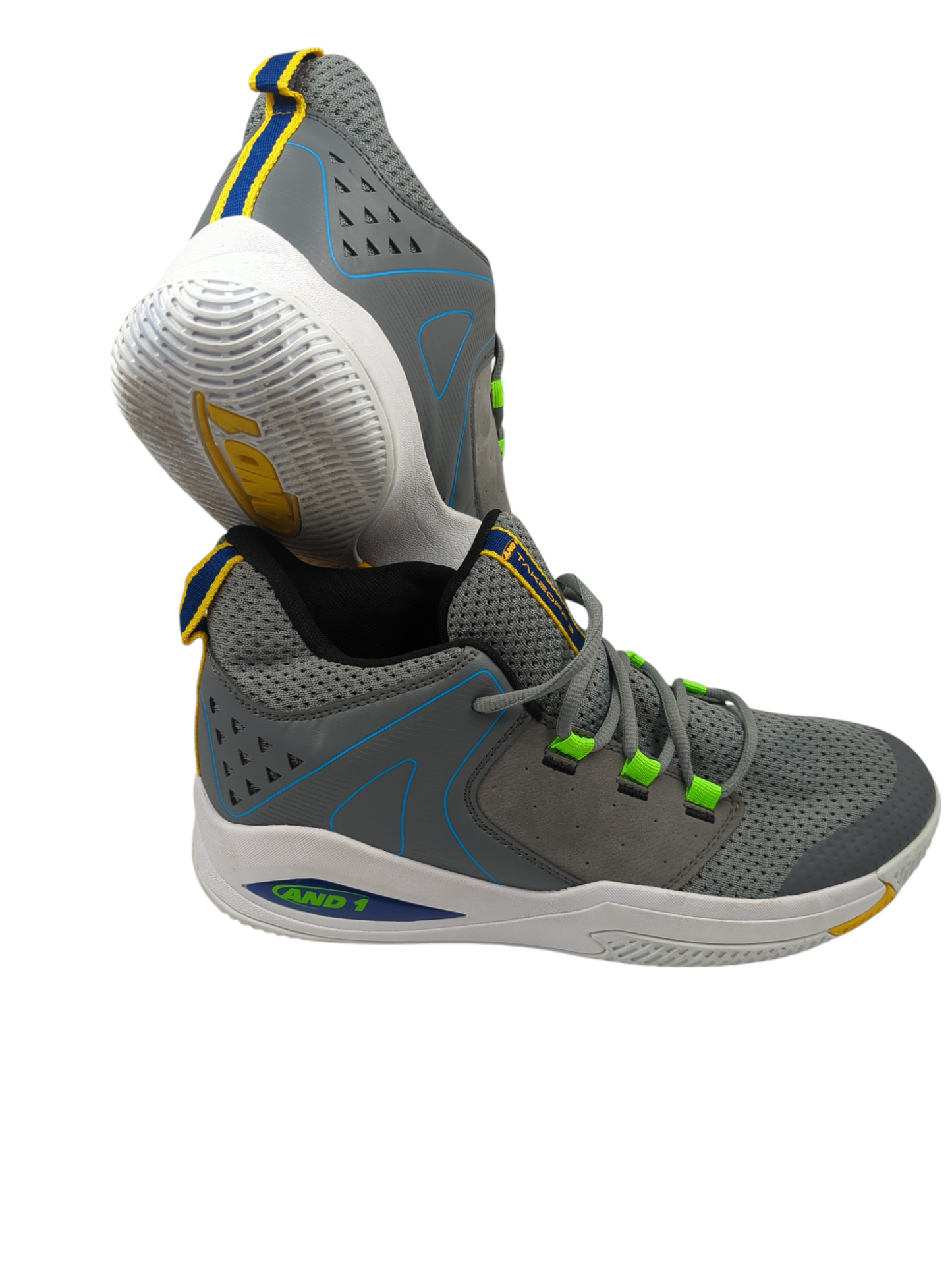 And 1 Take Off 3 Basketball Gris / Verde / Amarillo No 28.5