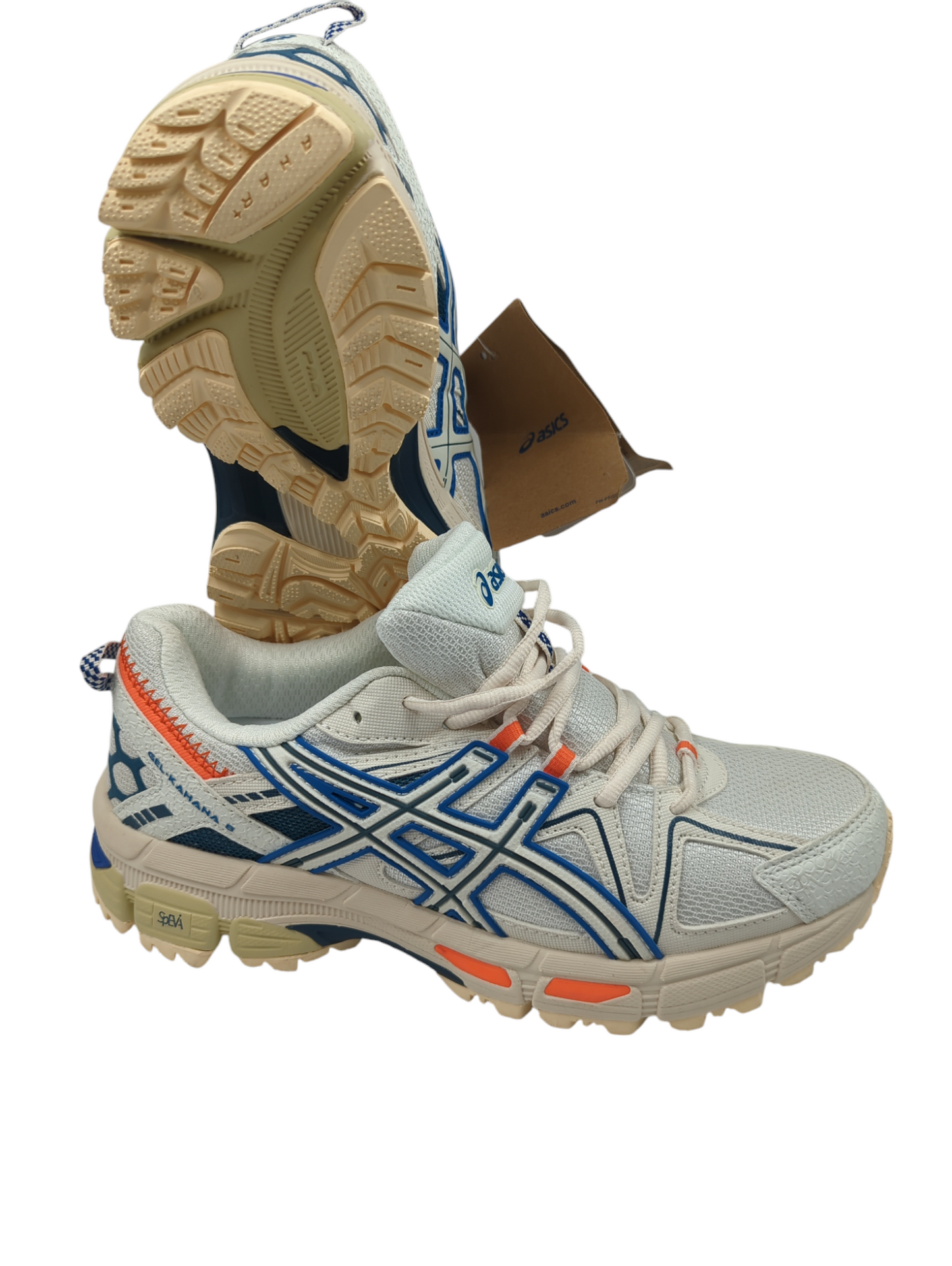 Asics Gel Kahana 8 Trail / Running Azul / Naranja / Blanco No 25.5