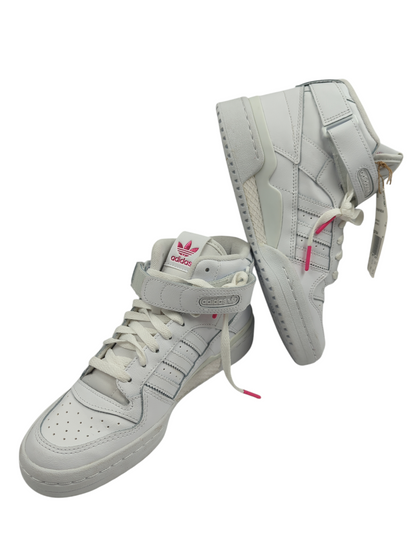 Adidas Forum Mid Bota Casual Piel Blanco / Tonos Rosa No 24.5