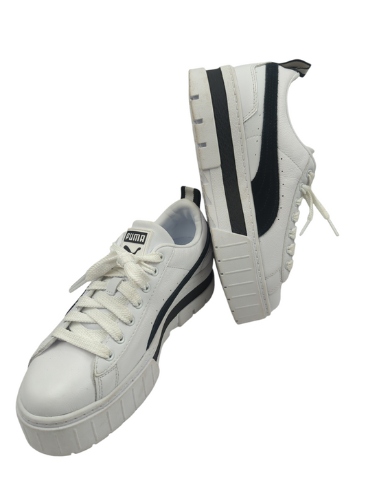 Puma Mayze Plataforma Blanco / Negro No 23.5