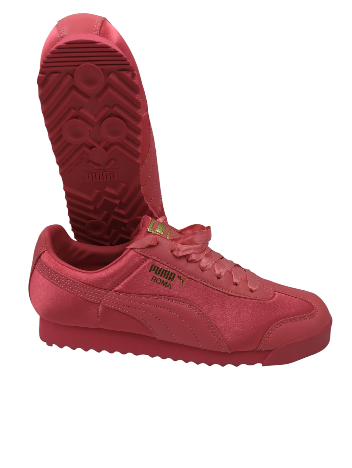 Puma Roma Casual / Training Rosa Tela / Agujetas Liston No 24