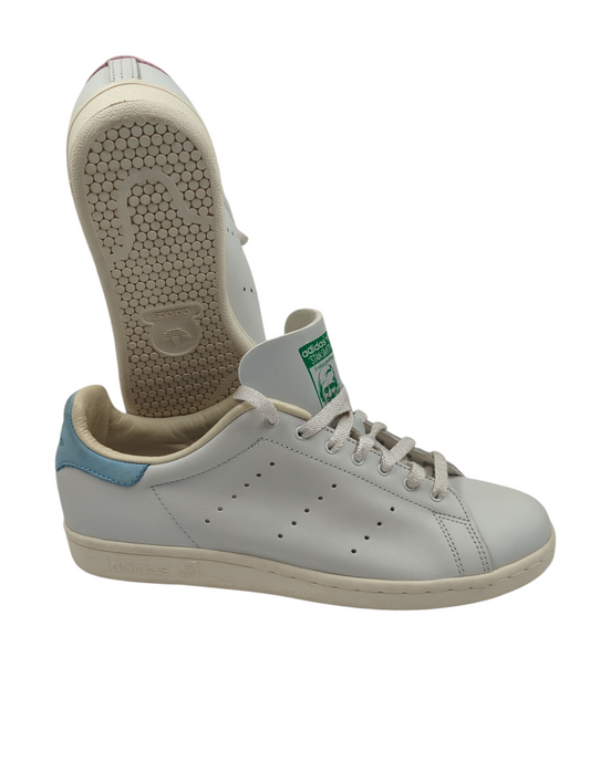 Adidas Stan Smith Casual Piel Blanco / Tonos Rosa y Azul No 27.5