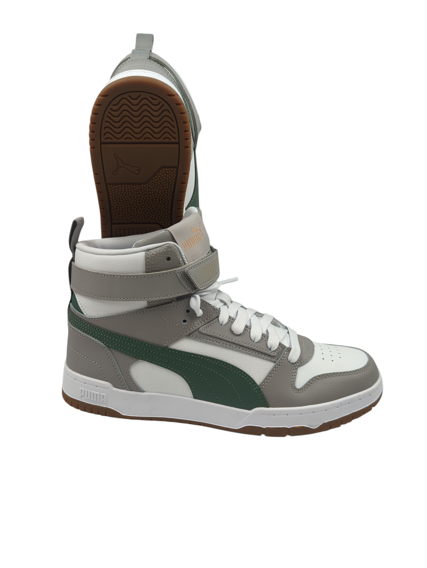 Puma Rbd Game Basketball Casual Retro Gris / Verde No 27.5