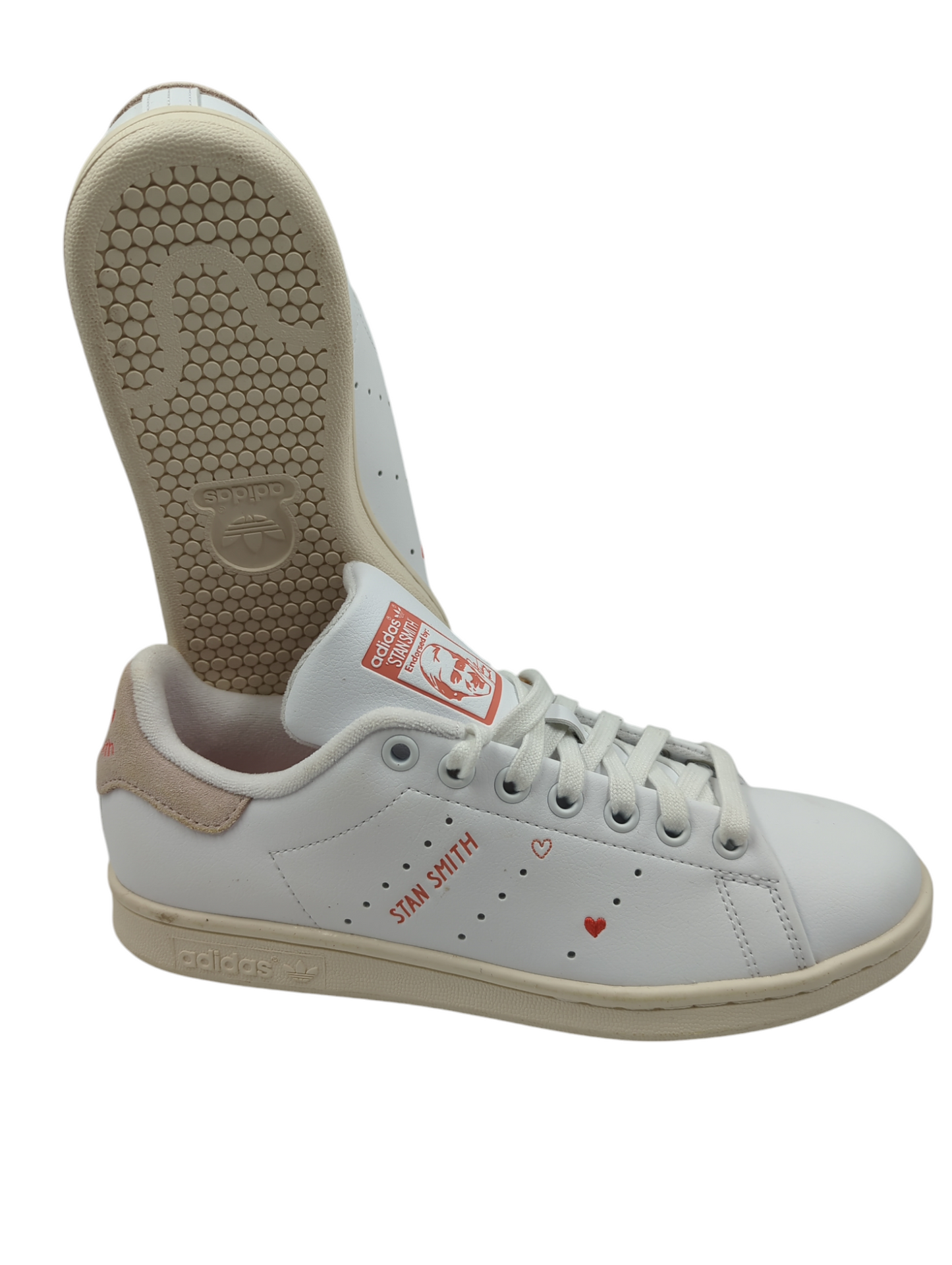 Adidas Stan Smith Casual Blanco Piel / Gamusa Rosa No 24