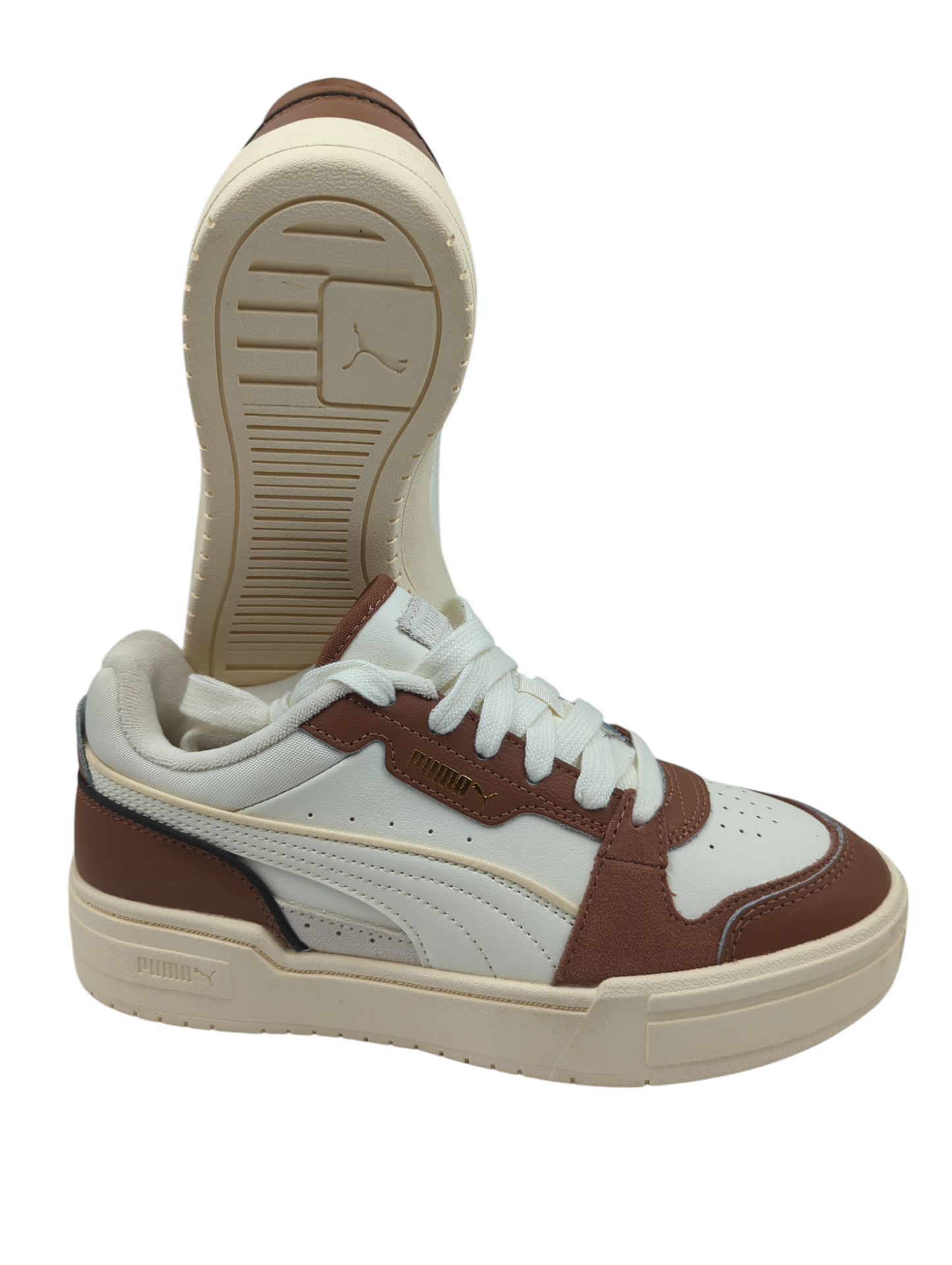 Puma Ca Pro Lux Casual Media Plataforma Cafe / Blanco / Crema No 24
