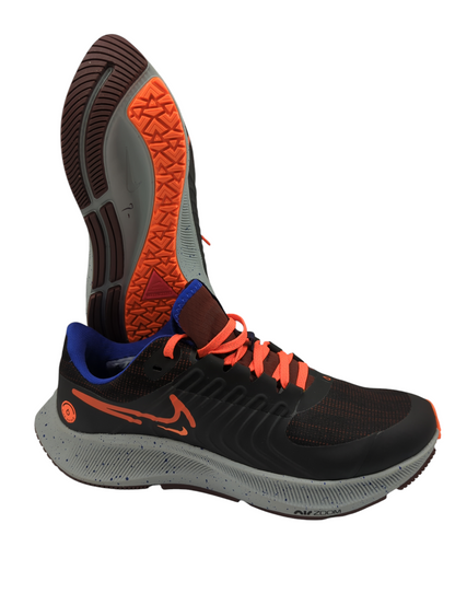 Nike Pegasus 38 Shield Running Pro Negro / Naranja / Gris No 25.5