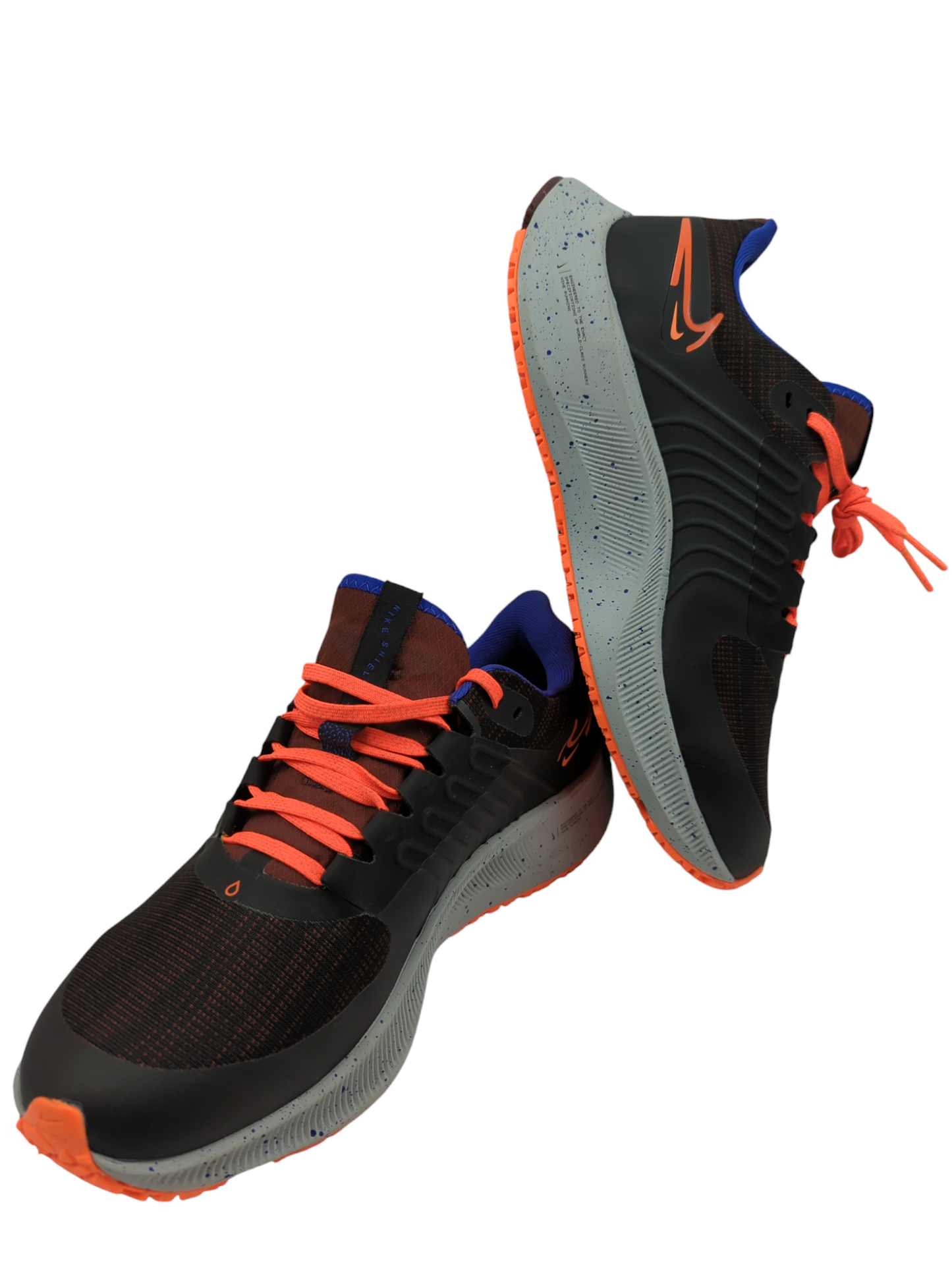 Nike Pegasus 38 Shield Running Pro Negro / Naranja / Gris No 25.5