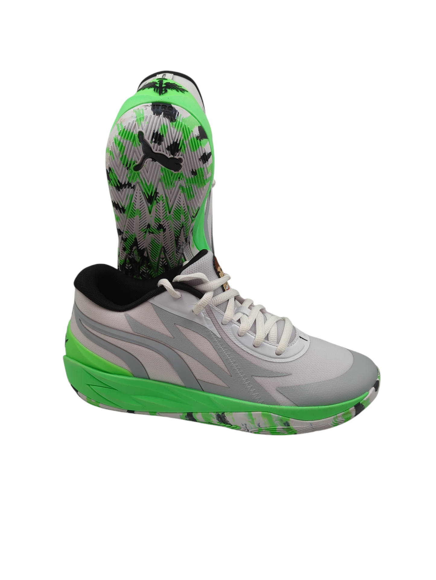 Puma La Mello Basketball MB 02 Blanco / Verde / Negro No 27