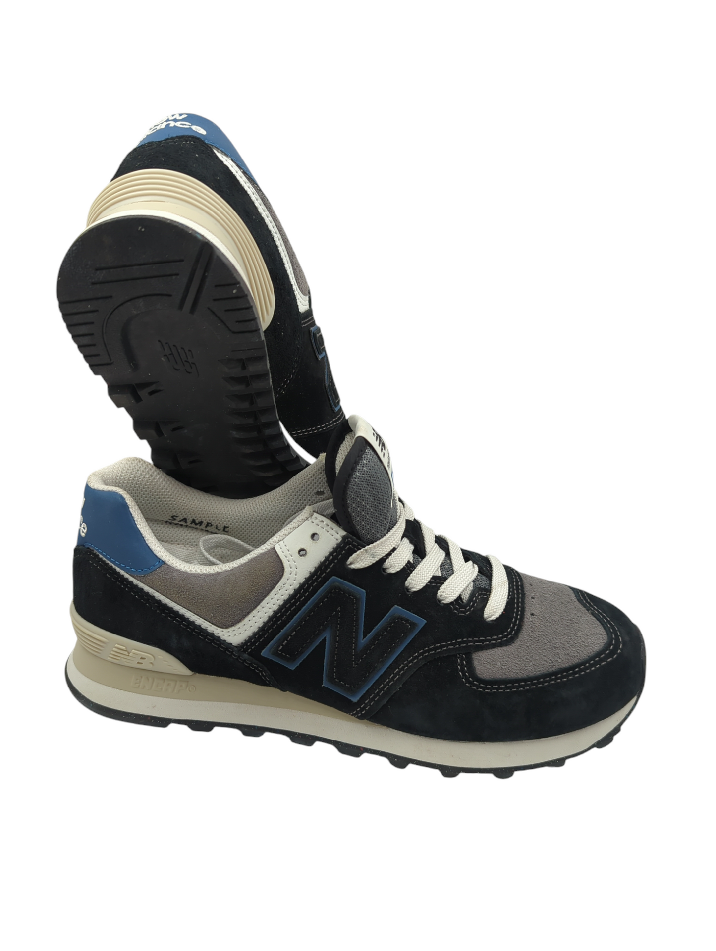 New Balance 574 Casual / Sport Negro / Azul / Gris No 25