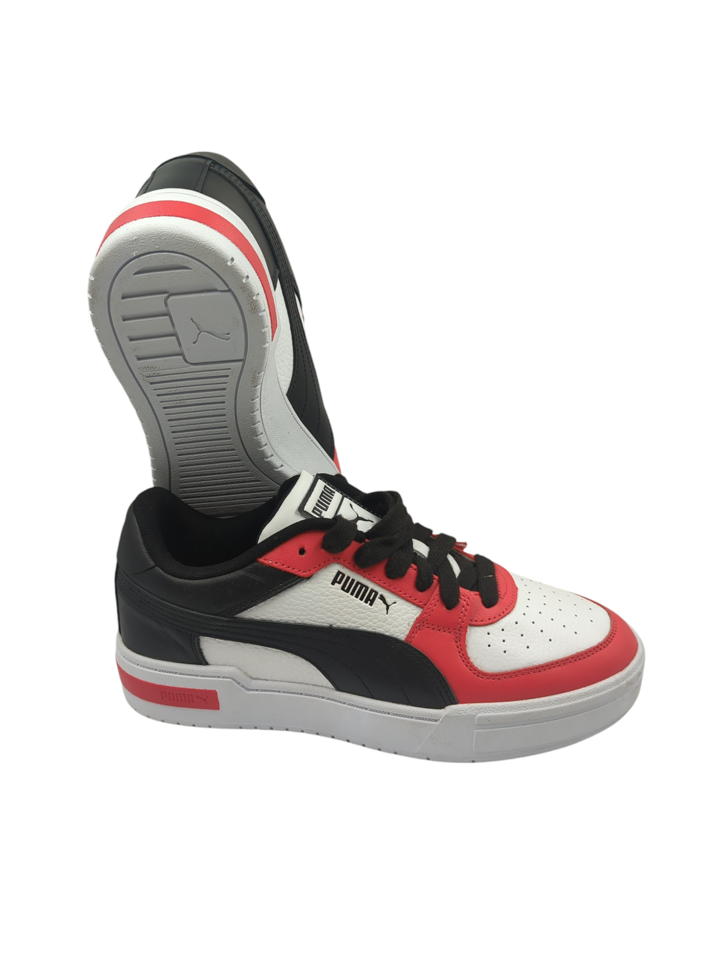Puma Caven Pro Casual Piel Blanco / Rojo / Negro No 26