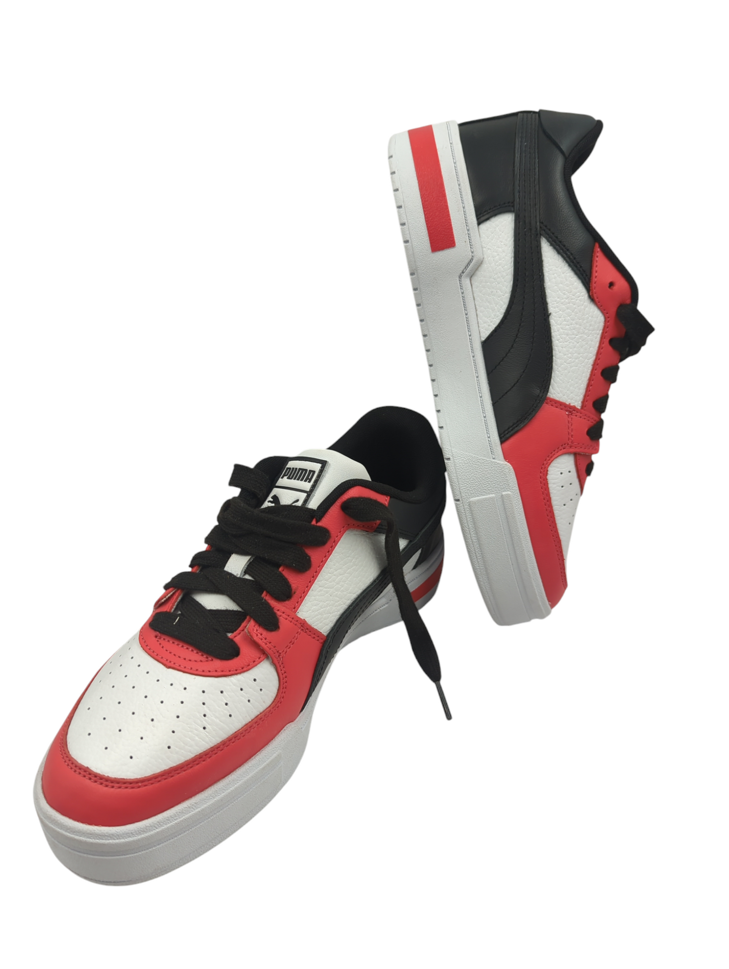 Puma Caven Pro Casual Piel Blanco / Rojo / Negro No 26