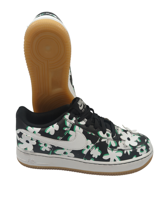 Nike Air Force 1 Floral Casual Negro / Verde No 24.5