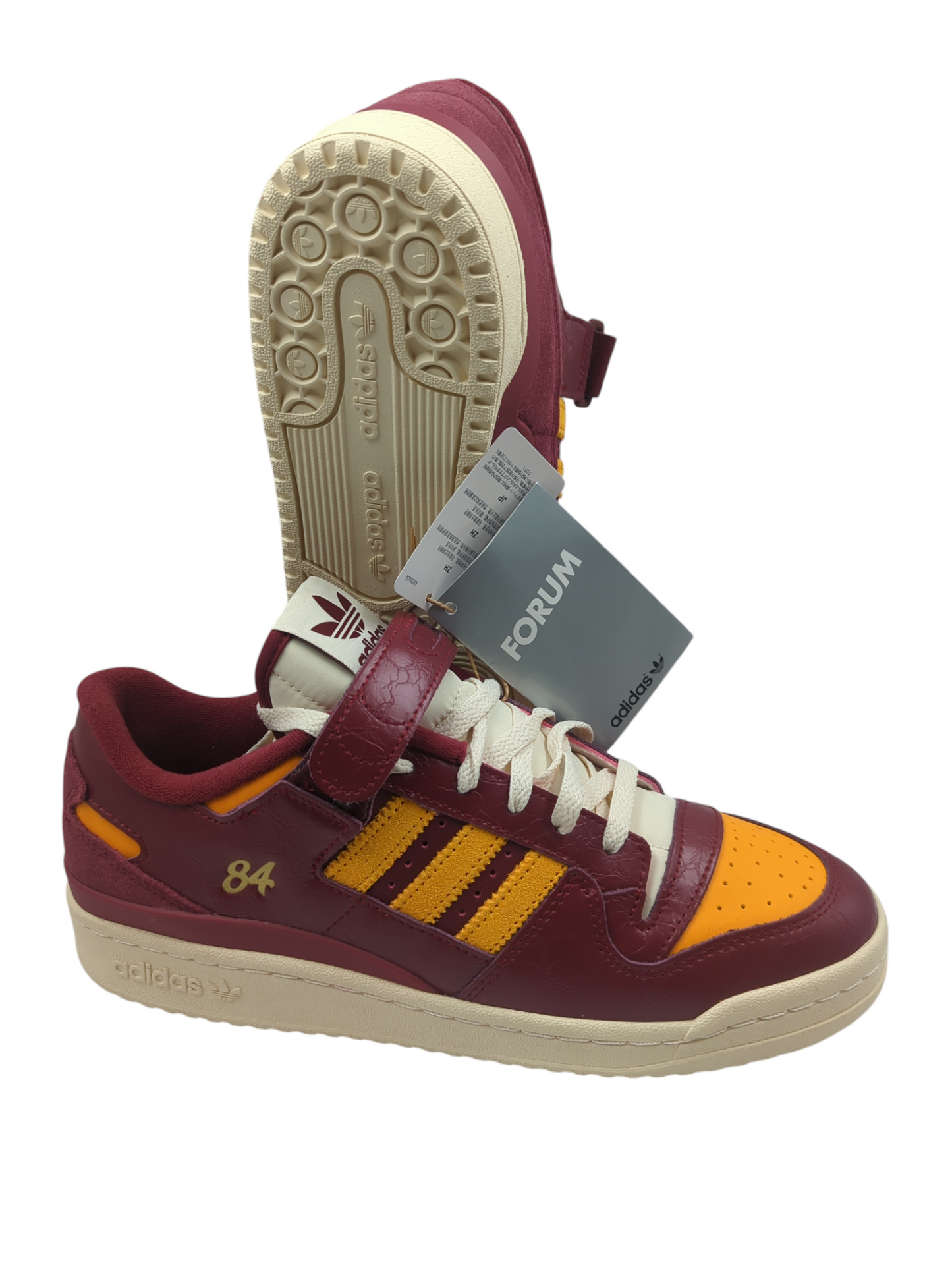 Adidas Forum 84 Low Piel Vino / Mostaza / Beige No 27