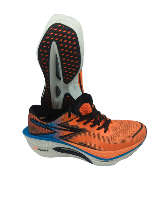 361 Flame III Running Pro Placa Fibra Carbono Naranja / Negro / Azul No 25.5