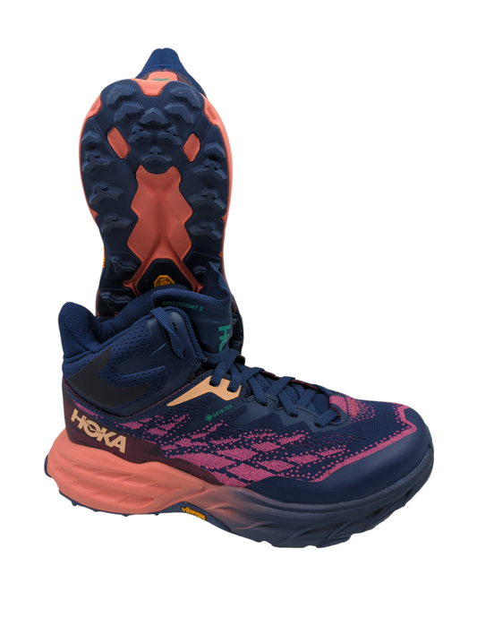 Hoka Speedgoat 5 Trail Bota Senderismo Pro Azul / Naranja / Rosa No 22