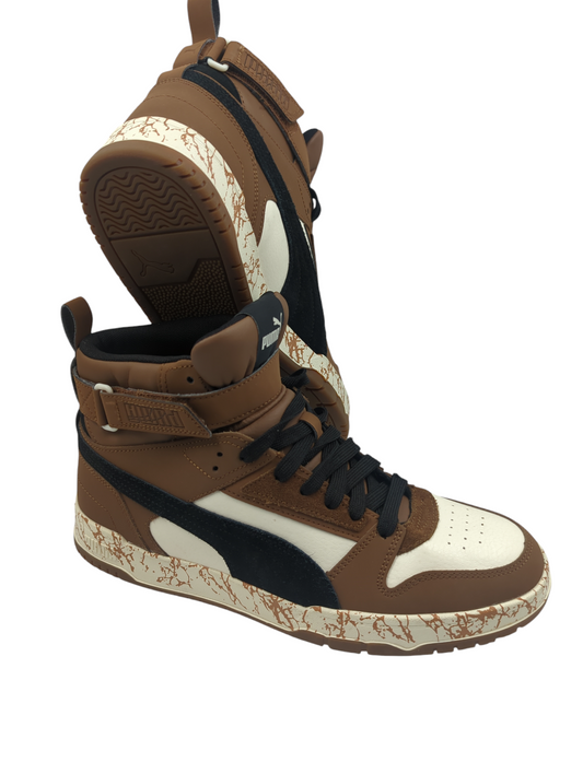 Puma Bota RBD Game Casual Cafe / Negro / Blanco No 27.5