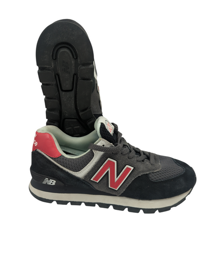 New Balance 574 Casual Training Gris / Rojo No 26