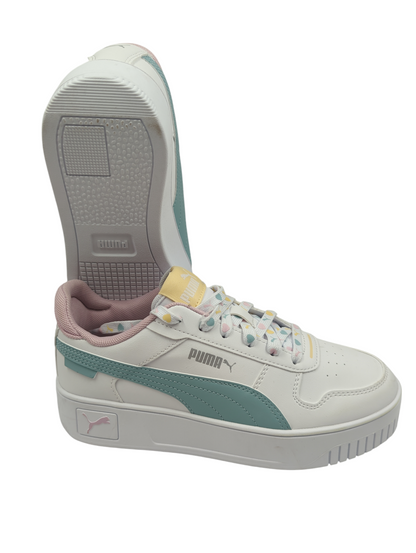 Puma Carina Street Media Plataforma Casual Blanco / Azul Pastel No 22.5